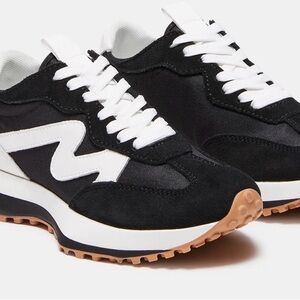 Steve Madden Black and White Sneakers